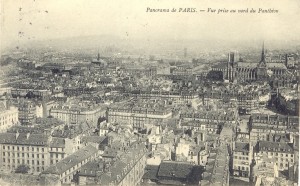 Панорама Парижа, снятая с Пантеона.